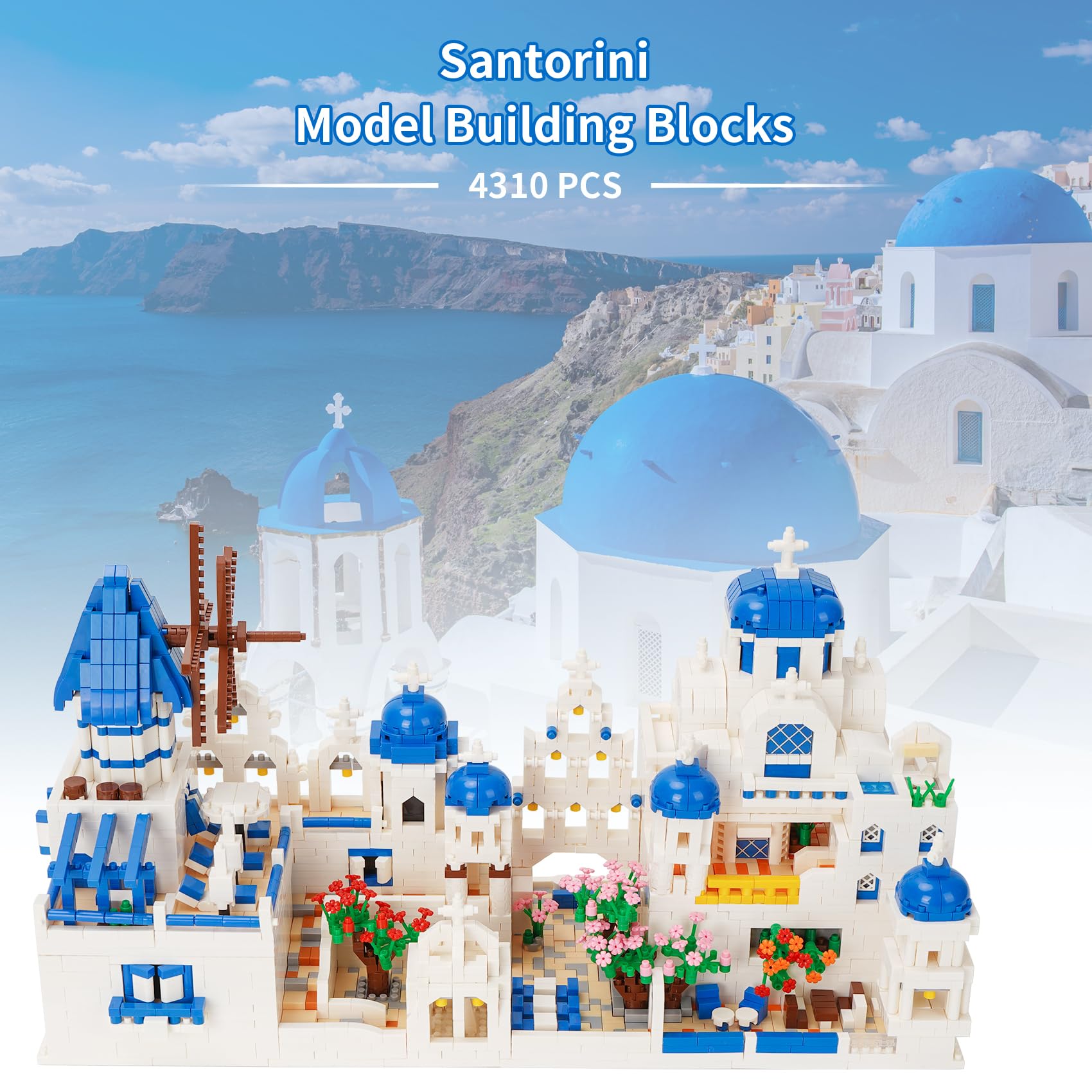 Amazon.co.jp: Geniteen 建築 エーゲ海 サントリーニ マイクロ